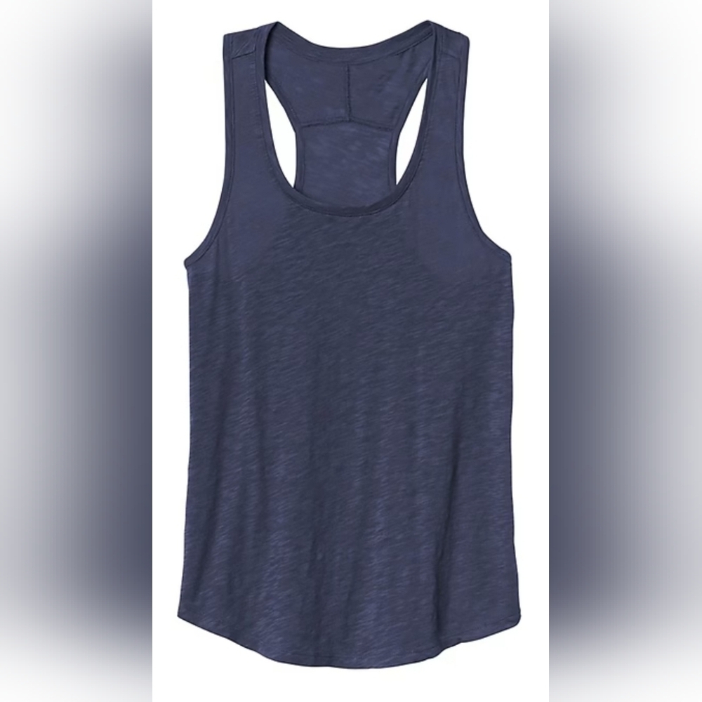 Athleta - Women's Organic Daily Racerback Tank - XL - Dress Blue